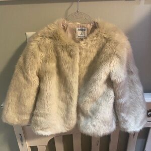 Mayoral Size 5 Faux Fur Holiday Jacket